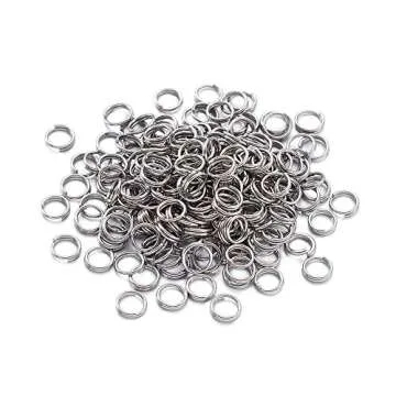 Kissitty 500pcs Stainless Steel Double Loop Jump Rings for Jewelry Making