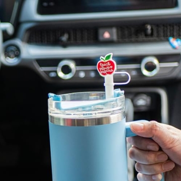 Cute Silicone Straw Cover Caps for Stanley Cups | 12Pcs