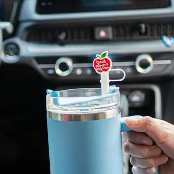 Cute Silicone Straw Cover Caps for Stanley Cups | 12Pcs