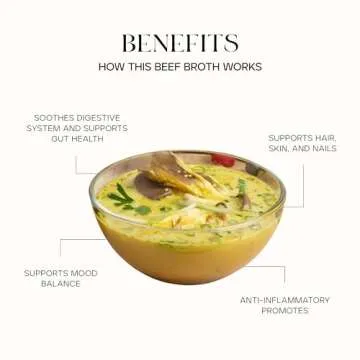 Kroma Premium Grass Fed Beef Bone Broth, Dairy & Gluten Free Powder Mix with Collagen, Protein, Turmeric & other Organic Ingredients, Promotes Gut Health & Healthy Skin, Hair & Nails - 7 Packets