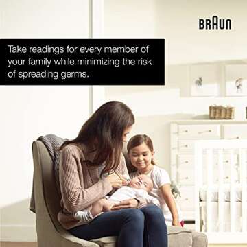 Braun ThermoScan Lens Filters for Ear Thermometer, Disposable Covers, Clear, 40 Count, FSA and HSA Eligible