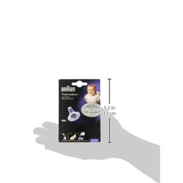 Braun ThermoScan Lens Filters for Ear Thermometer, Disposable Covers, Clear, 40 Count, FSA and HSA Eligible