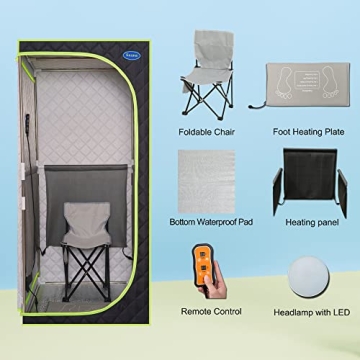 UBGO Plus Size Far Infrared Sauna Tent Home Spa Relaxation