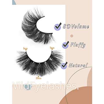 Luxurious 8D Fluffy Mink Lashes - 10 Pairs Reusable