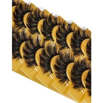 Luxurious 8D Fluffy Mink Lashes - 10 Pairs Reusable