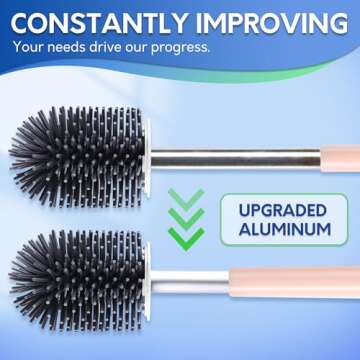 Stylish BOOMJOY Toilet Brush with Holder for Cleaning
