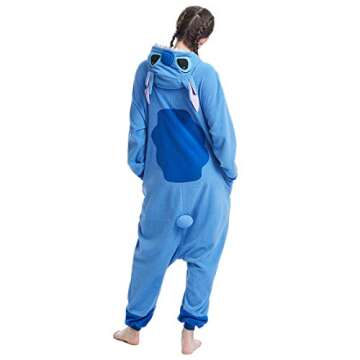 OGU' DEAL Unisex-Adult Onesie Pajamas Stitch Animal Sleepwear for Halloween Party Costumes,Daily Car...
