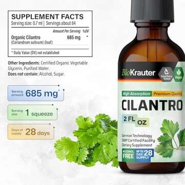 Bio Krauter Cilantro Extract - Vegan Antioxidant Tincture