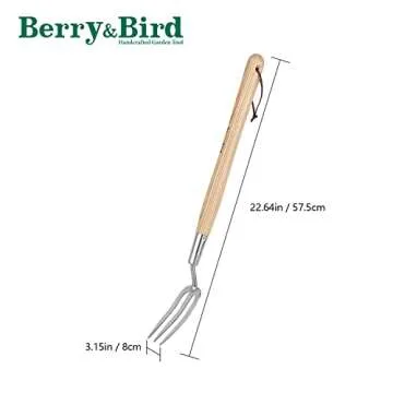 Berry&Bird Gardening Hand Fork – Ergonomic & Durable