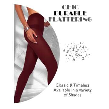 Charm and Attitude Burgundy Tights for Chic Comfort