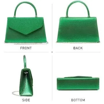 Dasein Evening Bag - Elegant Glitter Clutch for Women