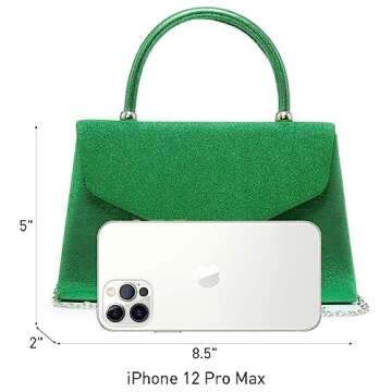 Dasein Evening Bag - Elegant Glitter Clutch for Women