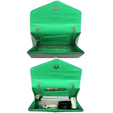 Dasein Evening Bag - Elegant Glitter Clutch for Women