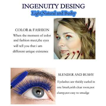 Burgundy Mascara Waterproof for Eyelashes,Longlasting Curling Dark Red Liquid Mascara Volume and Length,Cosplay Party Stage Colored rimel de pestañas, Mother's Day Eye Makeup Gift for Women Girl