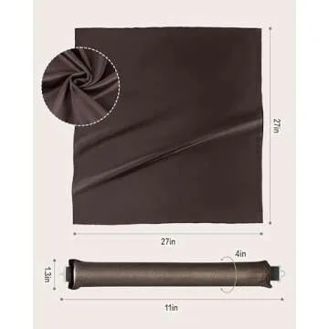 Overnight Blowout Rods Heatless Curls - 4 Pcs Hair Curlers to Sleep In, Velvet Hair Rollers with Satin Hair Scarf,Brown