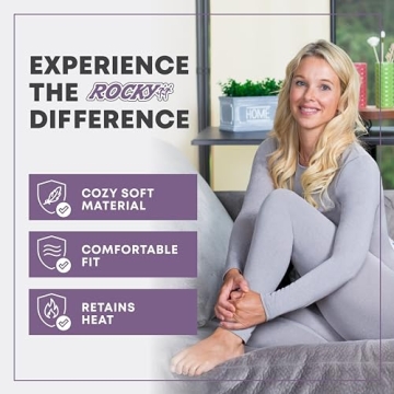 Rocky Women's Thermal Underwear Ultra-Soft Fleece for Cold