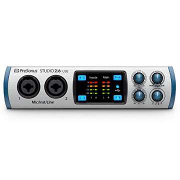 PreSonus Audio Interface 2 Mic Pres and 4 Line Outs