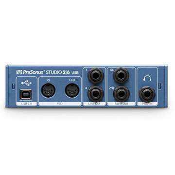 PreSonus Audio Interface 2 Mic Pres and 4 Line Outs