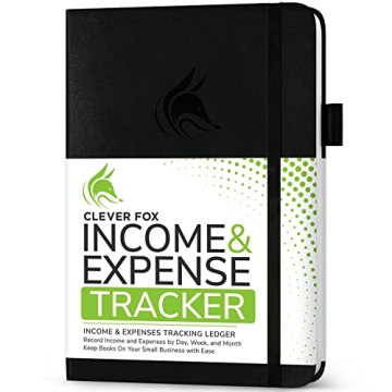 Clever Fox Income & Expense Tracker - A5 Ledger for Small Business