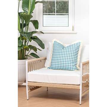 Hofdeco Coastal Style Water-Resistant Pillow Cover 20"