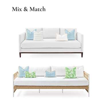 Hofdeco Coastal Style Water-Resistant Pillow Cover 20"