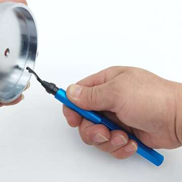 VASTOOLS Swivel Head Deburring Tool 6-1/2“/ Metal Handle Chamfer Tool/Removing Burr from Aluminum,...