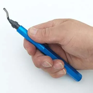 VASTOOLS Swivel Head Deburring Tool 6-1/2“/ Metal Handle Chamfer Tool/Removing Burr from Aluminum, Copper, Brass and Plastic Pipes …