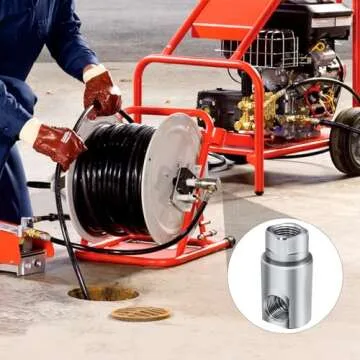 Alater 1/2 Inch FXF Heavy Duty Hose Reel Swivel with Grease Zerk - Hose Reel Parts Fitting with ISO 9001 Certification - Ideal for Home and Industrial Steel Hose Reels - Genuine Super Swivel