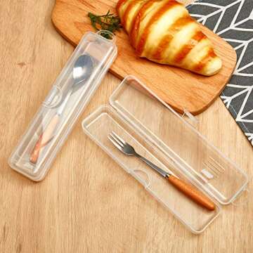 Patelai 2 Pack Travel Size Toothbrush Case Holder Portable Clear Toothbrush and Toothpaste Storage Container Hard Plastic Transparent Carrying Box for Traveling