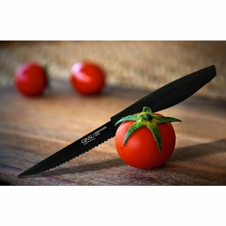 GINSU Daku 6-Piece Black Steak Knife Set