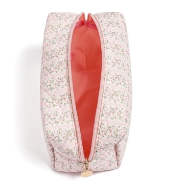 Shop HHQQWZ Floral Makeup Bag for Women and Girls