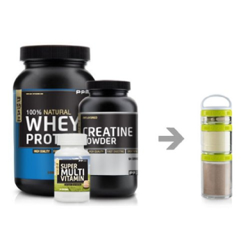 BlenderBottle GoStak Storage Containers for Snacks and Supplements