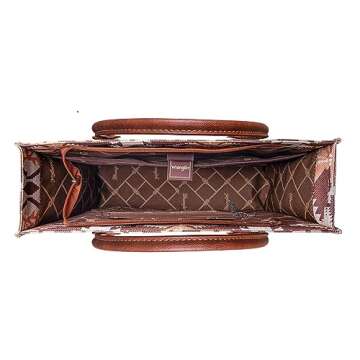 Wrangler Tote Bag for Women Purses Aztec Handbags Western Purses Boho Shoulder Bag ZSY2 WG2203-8119LCF