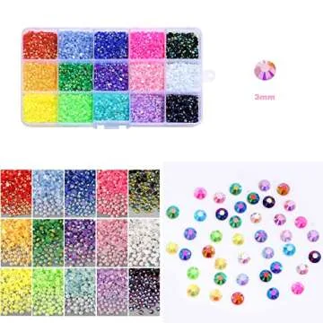 15000 Pcs Nail Art Rhinestones for Creative Designs