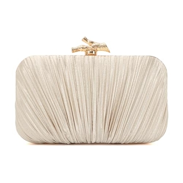 Freie Liebe Pleated Clutch Purses for Evening Parties