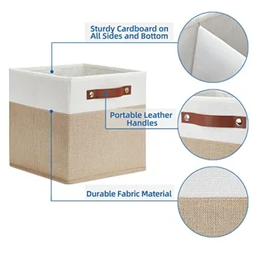 Stylish Fabric Storage Bins Set for Home Organization