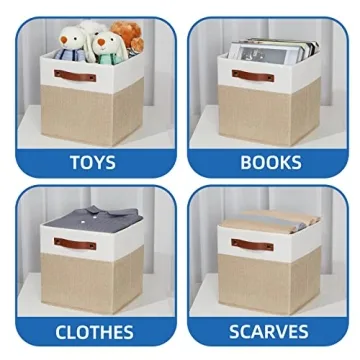 Stylish Fabric Storage Bins Set for Home Organization