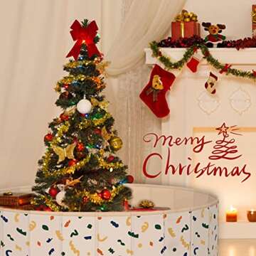 SUNWUKING Kids Sand and Water Table - Foldable Ball Pit for Toddlers Game Room Portable Sandbox Pet Bathing Sensory Toy Play Activity Center Foldable Kiddie Pools 47x12 Inches