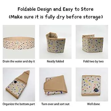 SUNWUKING Kids Sand and Water Table - Foldable Ball Pit for Toddlers Game Room Portable Sandbox Pet Bathing Sensory Toy Play Activity Center Foldable Kiddie Pools 47x12 Inches