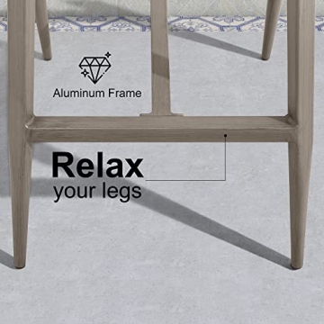 Stylish PURPLE LEAF Bar Stools Set of 2 for Indoor/Outdoor Use