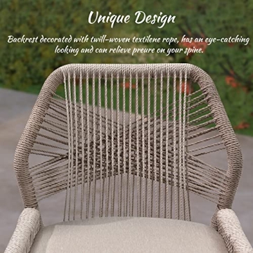 Stylish PURPLE LEAF Bar Stools Set of 2 for Indoor/Outdoor Use