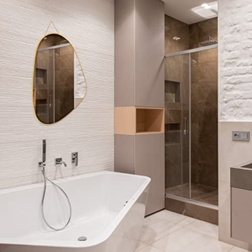 UNZIPE Gold Asymmetrical Mirror for Home Decor