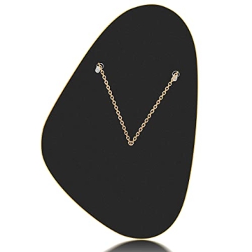 UNZIPE Gold Asymmetrical Mirror for Home Decor