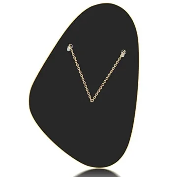 UNZIPE Gold Asymmetrical Mirror for Home Decor