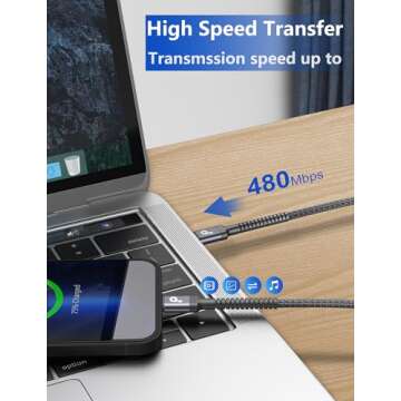 USB C to Lightning Cable 6FT 2Pack, iPhone Charger Fast Charging, USBC iPhone Charger, Type C iPhone Charging Cord [Apple MFi Certified] for iPhone 14 13 12 11 Pro Max Xs 8 Plus and More