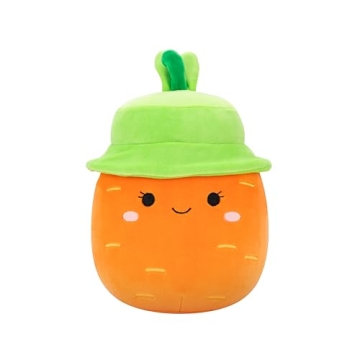 Squishmallows Original 8in Caroleena The Orange Carrot with Bucket Hat – Official Jazwares Easter ...