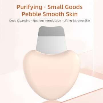 Auioytoy Skin Scrubber Face Scraper Tool Blackhead Remover Tool Pore Cleaner Scraper Facial Deep Cle...