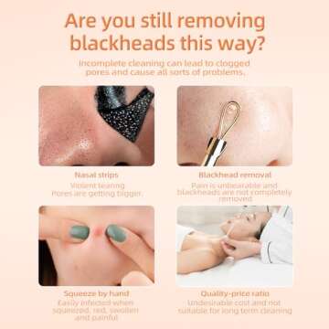 Auioytoy Skin Scrubber Face Scraper Tool Blackhead Remover Tool Pore Cleaner Scraper Facial Deep Cleansing Tool，Suitable for Both Men and Women