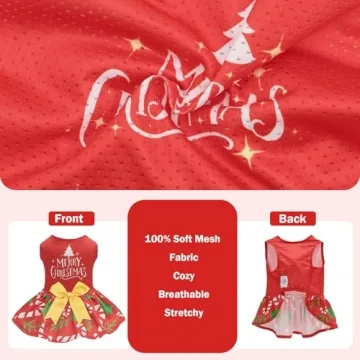 CuteBone Dog Mesh Dress for Small Dogs Fashion Outfit