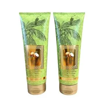 Lot of 2 Bath & Body Works Waikiki Beach Coconut Ultra Shea Body Cream - 8oz Each